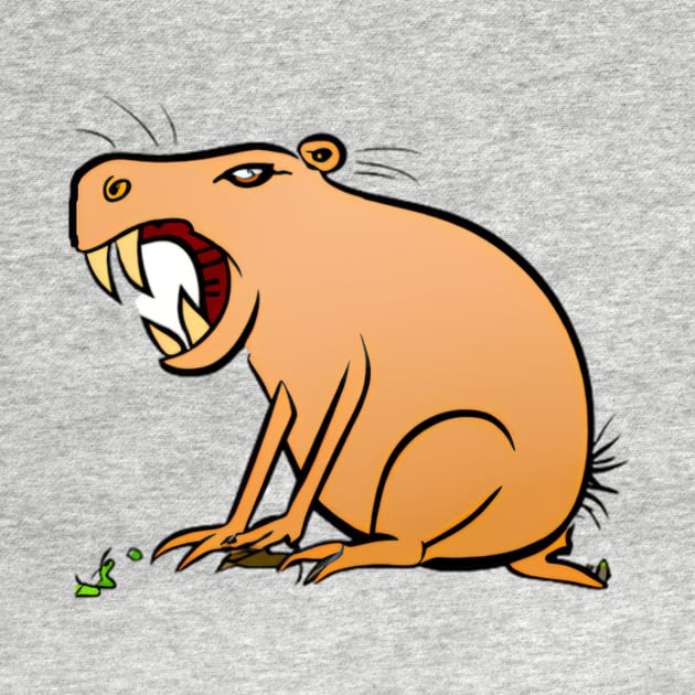 Angry Capybara Cartoon by Shadowbyte91